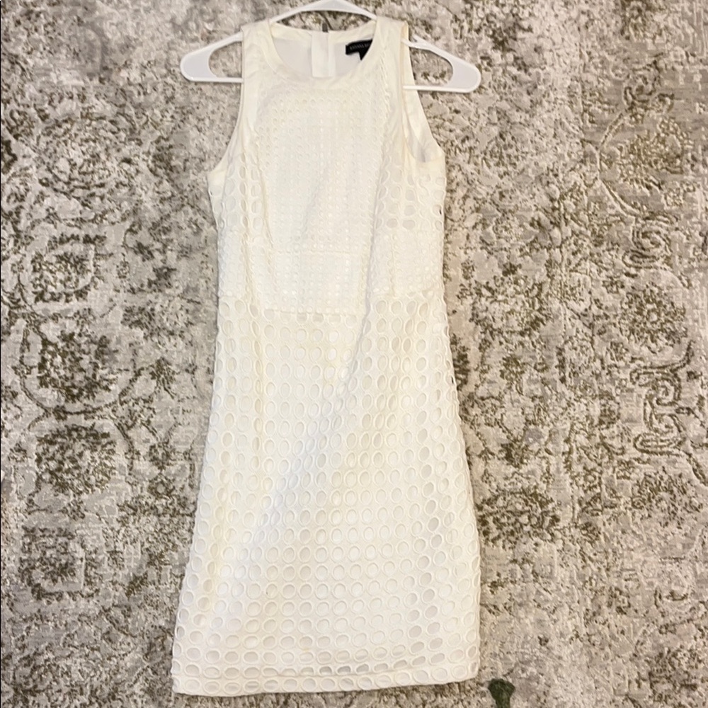 Banana Republic White Halter Sheath Mini Dress